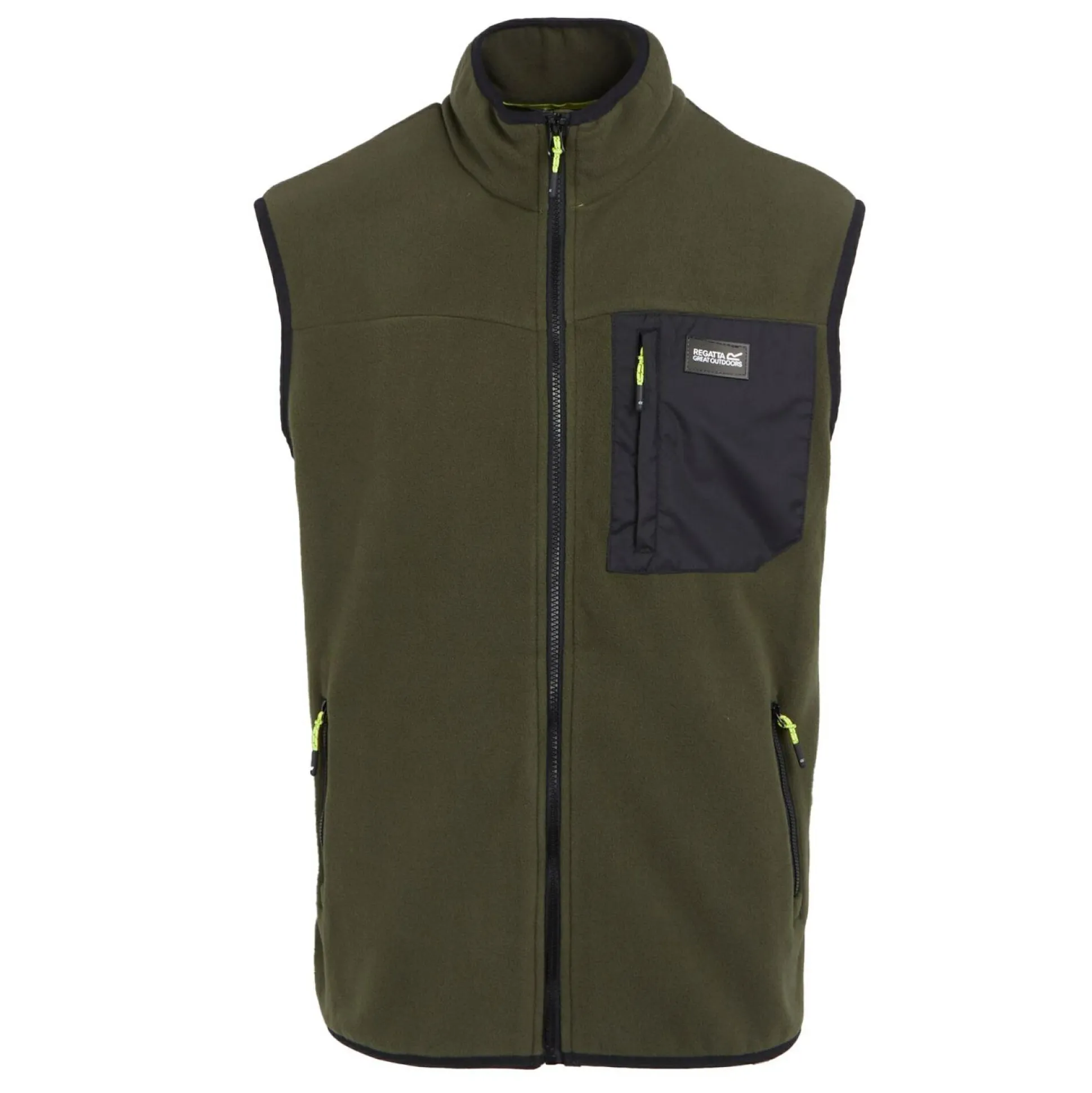 Men's Frankie Fleece Gilet | Dark Khaki