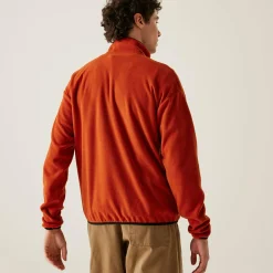 Men's Frankie Full Zip Fleece | Red Ochre