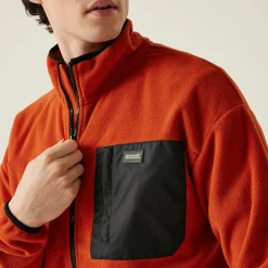 Men's Frankie Full Zip Fleece | Red Ochre