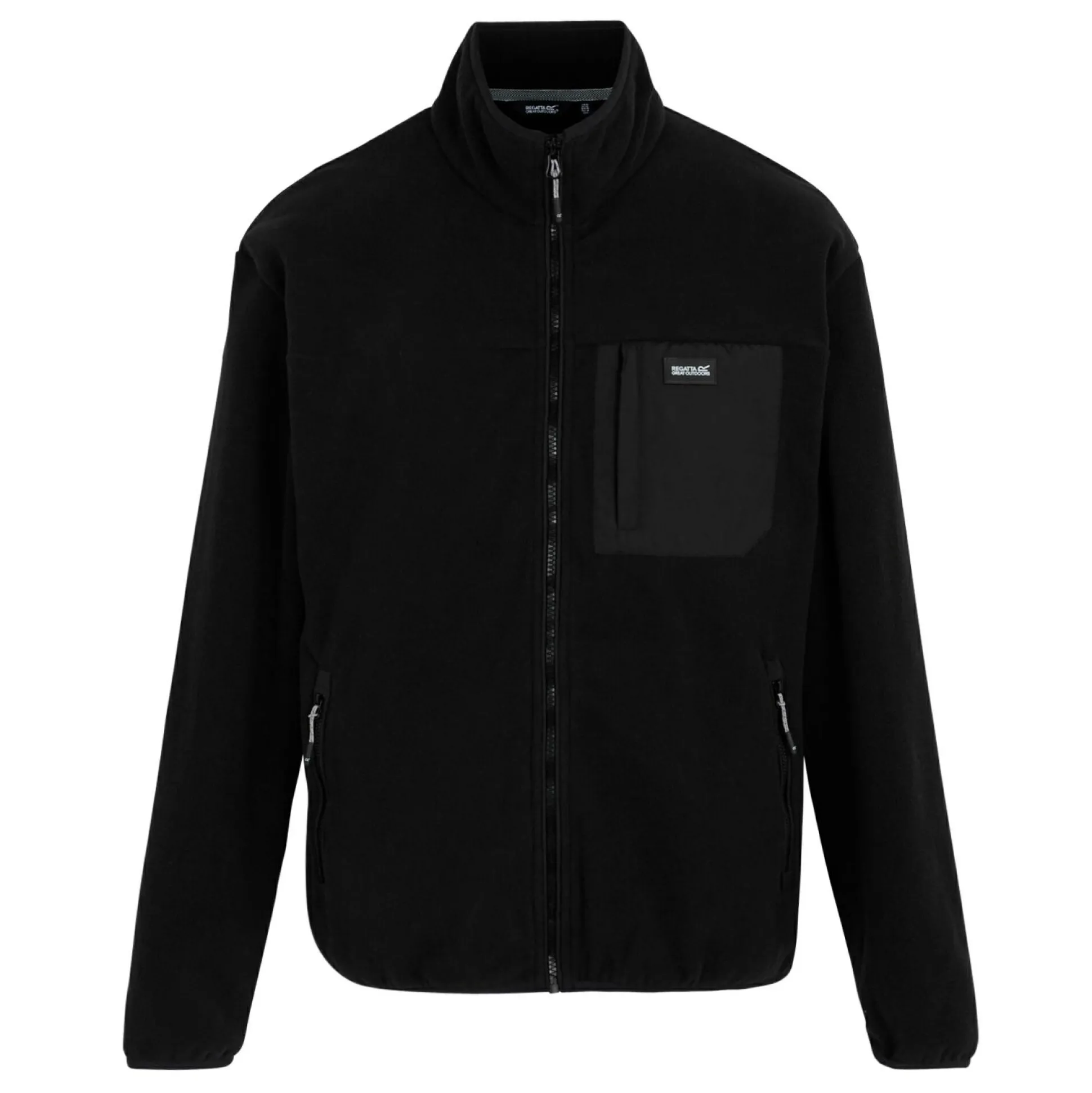 Men's Frankie Full Zip Fleece | Black