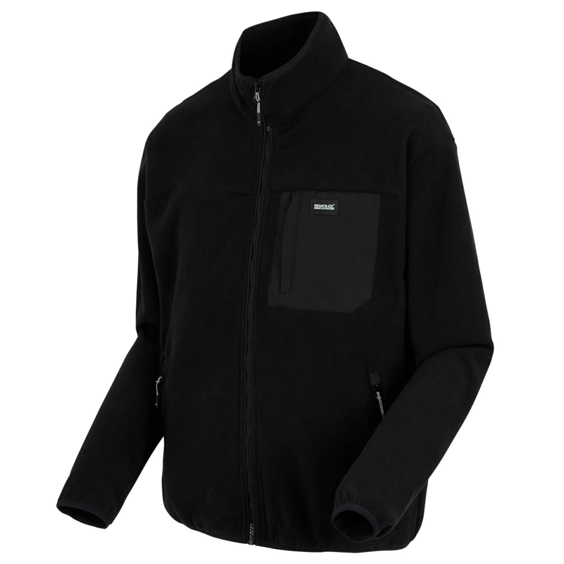 Men's Frankie Full Zip Fleece | Black