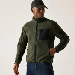Men's Frankie Full Zip Fleece | Dark Khaki