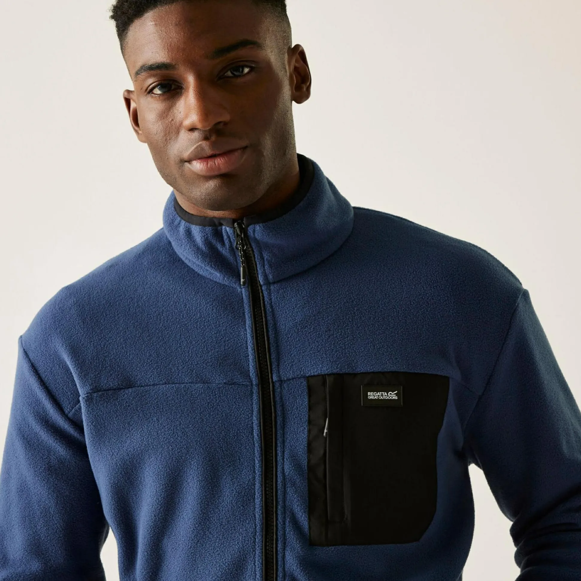 Men's Frankie Full Zip Fleece | Indigo Blue