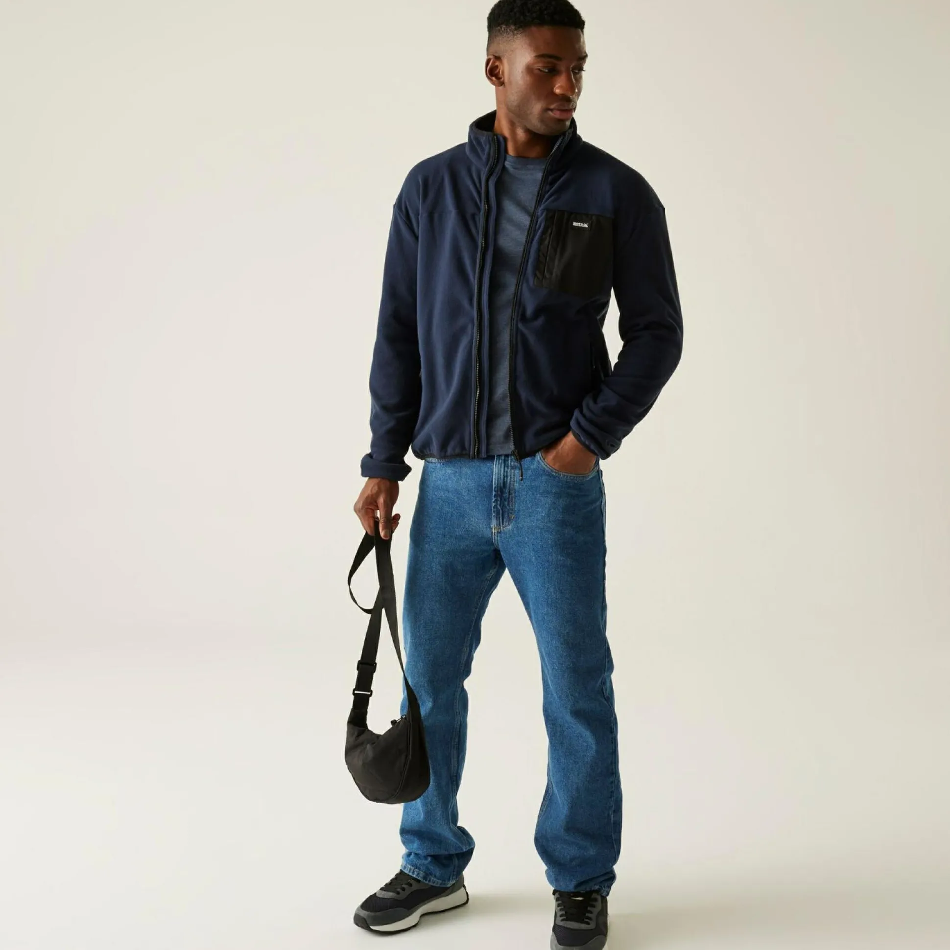 Men's Frankie Full Zip Fleece | Navy Blue