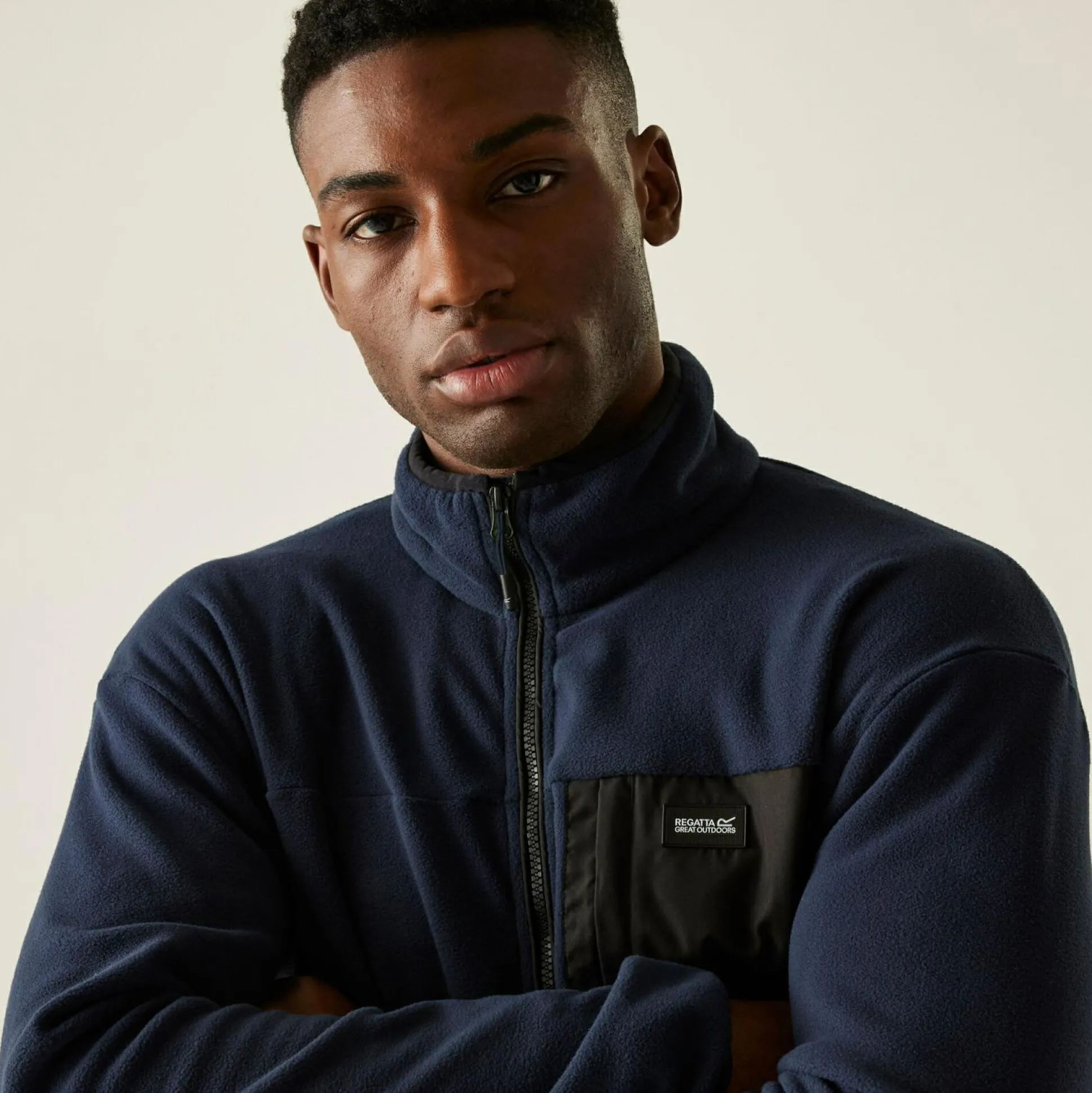 Men's Frankie Full Zip Fleece | Navy Blue