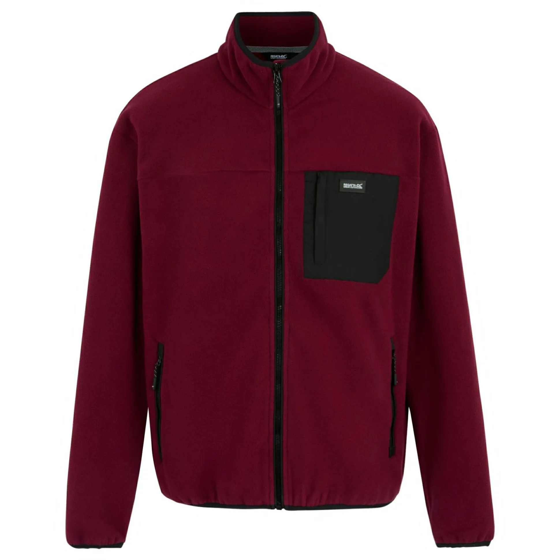 Men's Frankie Full Zip Fleece | Dark Maroon