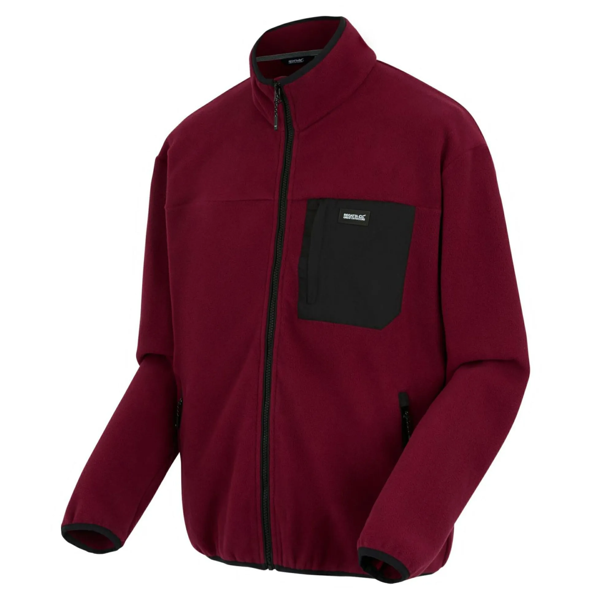 Men's Frankie Full Zip Fleece | Dark Maroon