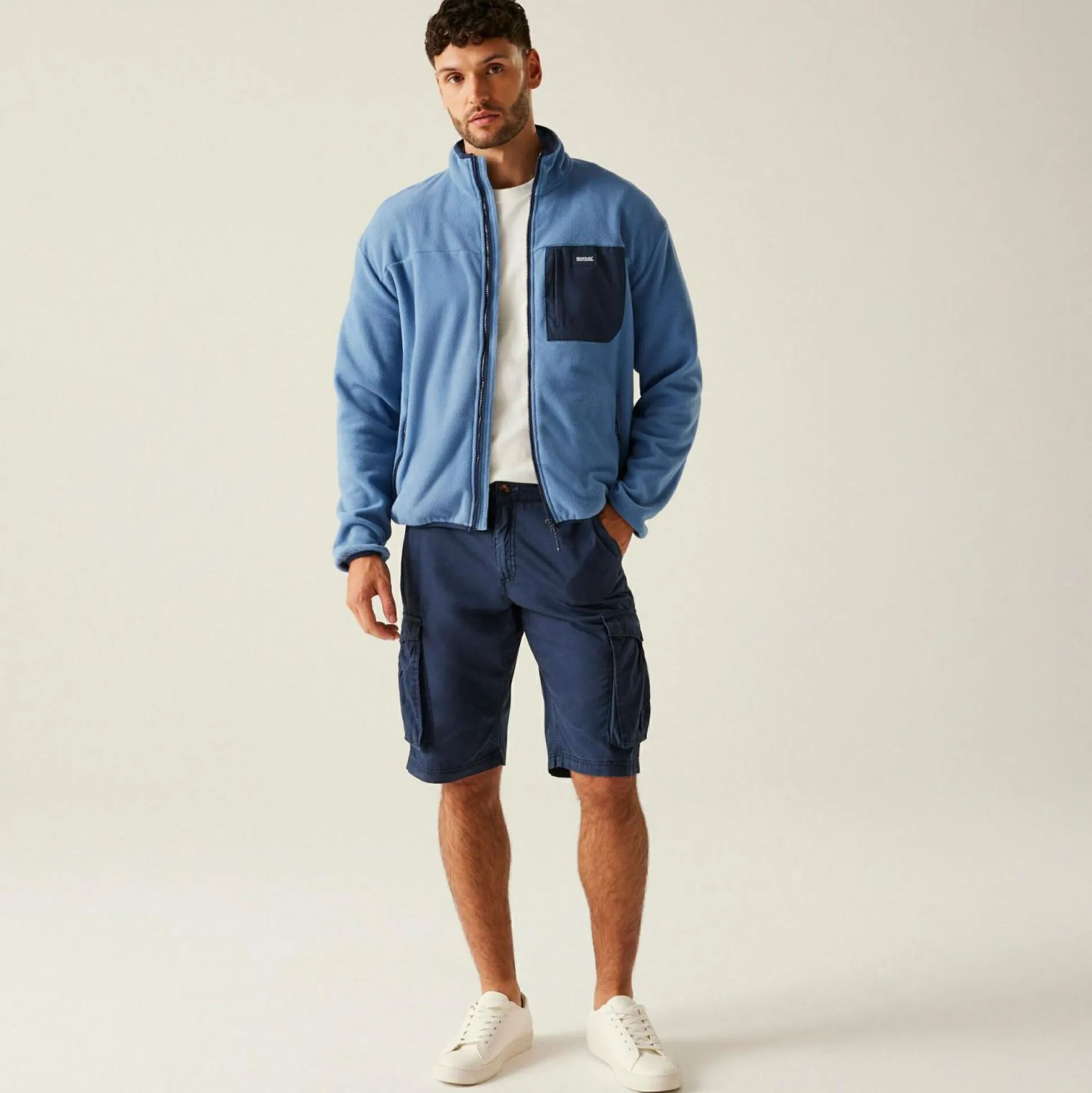 Men's Frankie Full Zip Fleece | Coronet Blue Navy