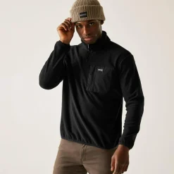 Men's Frankie Half Zip Fleece | Black