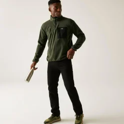 Men's Frankie Half Zip Fleece | Dark Khaki
