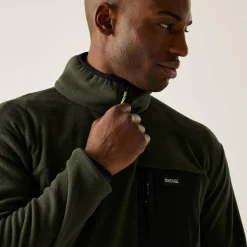 Men's Frankie Half Zip Fleece | Dark Khaki