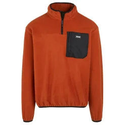 Men's Frankie Half Zip Fleece | Red Ochre