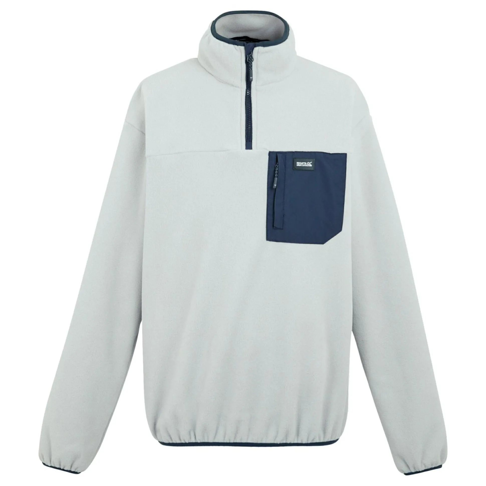 Men's Frankie Half Zip Fleece | Silver Grey Navy
