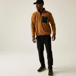 Men's Frankie Half Zip Fleece | Brown
