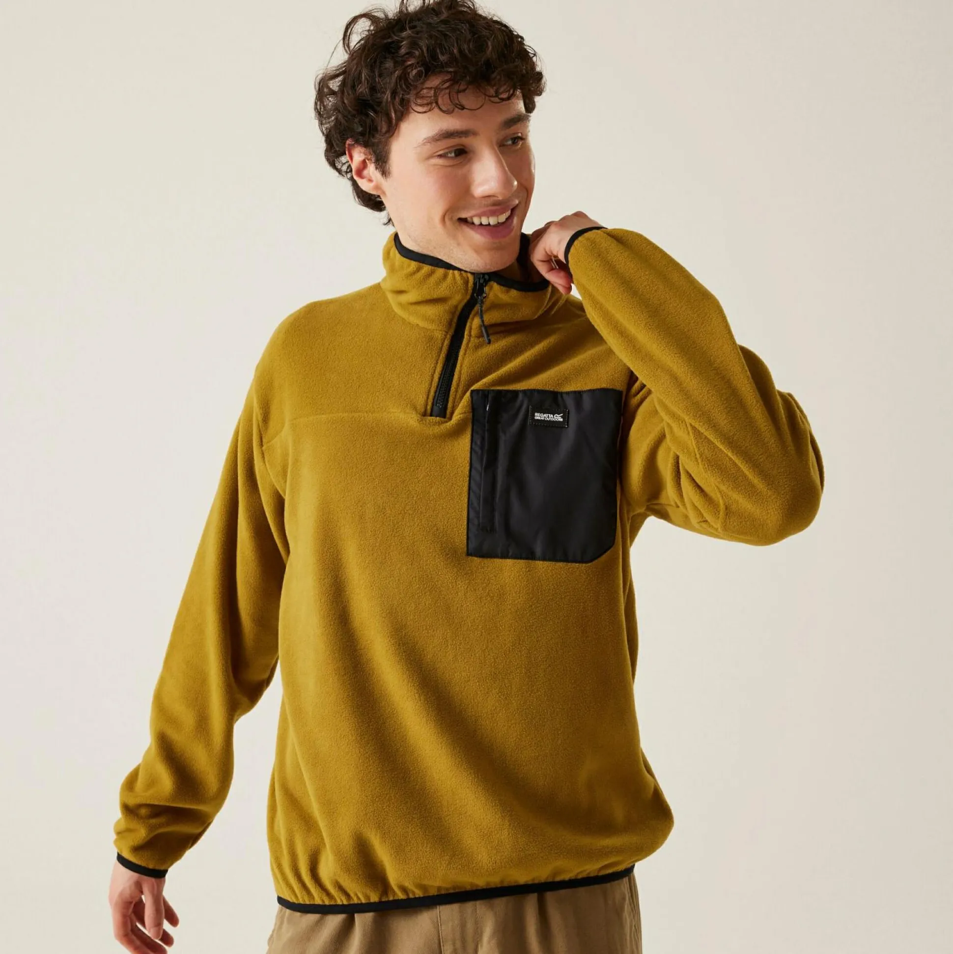 Men's Frankie Half Zip Fleece | Cumin