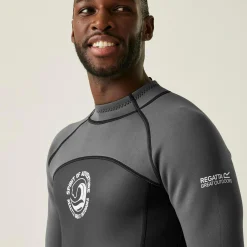 Men's Full 2mm Wetsuit | Black Dark Grey White