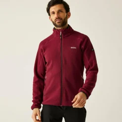 Men's Hadfield Full Zip Fleece | Dark Maroon