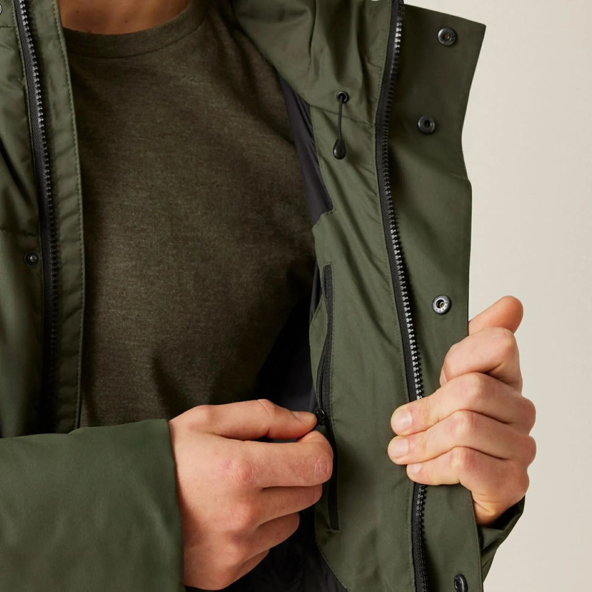 Men's Hayleyn Padded Jacket | Dark Khaki
