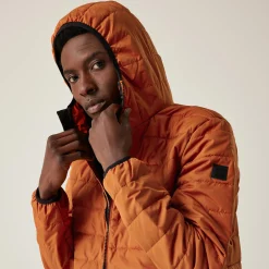 Men's Helfa Insulated Quilted Jacket | Burnt Copper