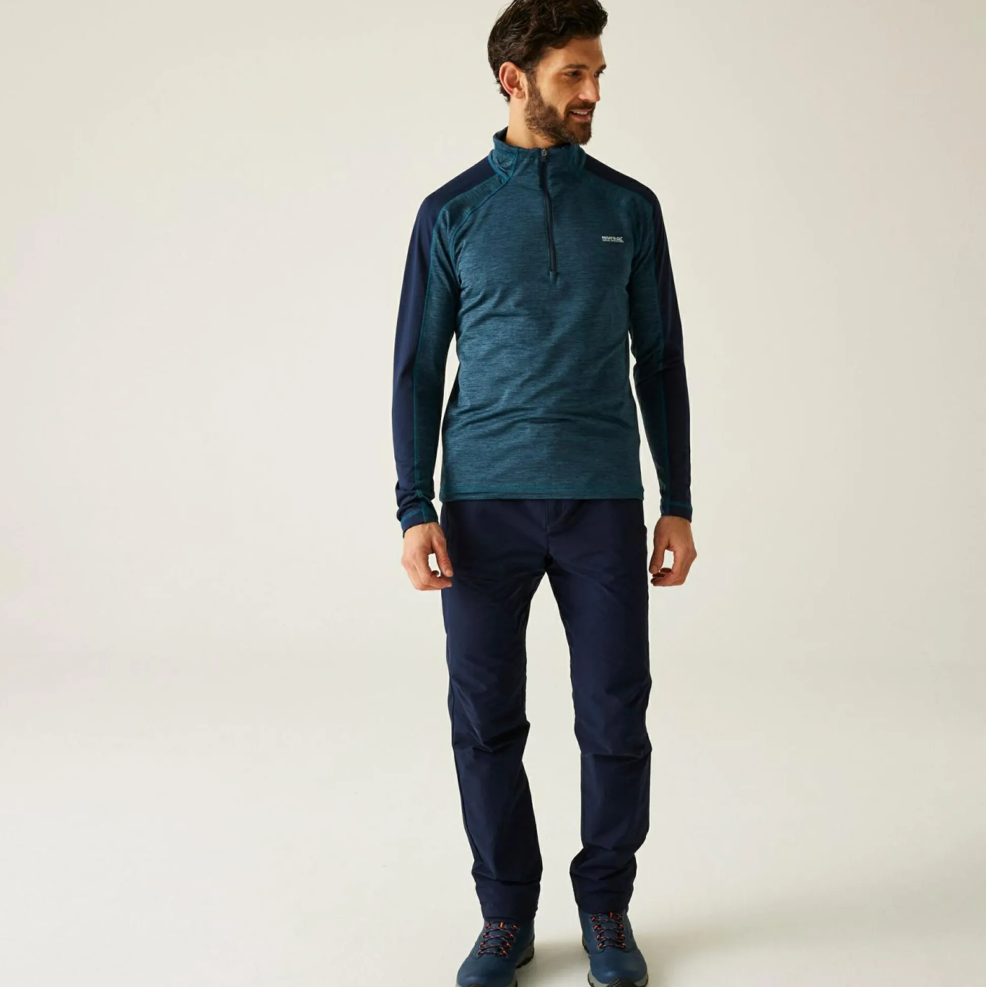 Men's Hepley Half Zip Fleece | Navy Blue