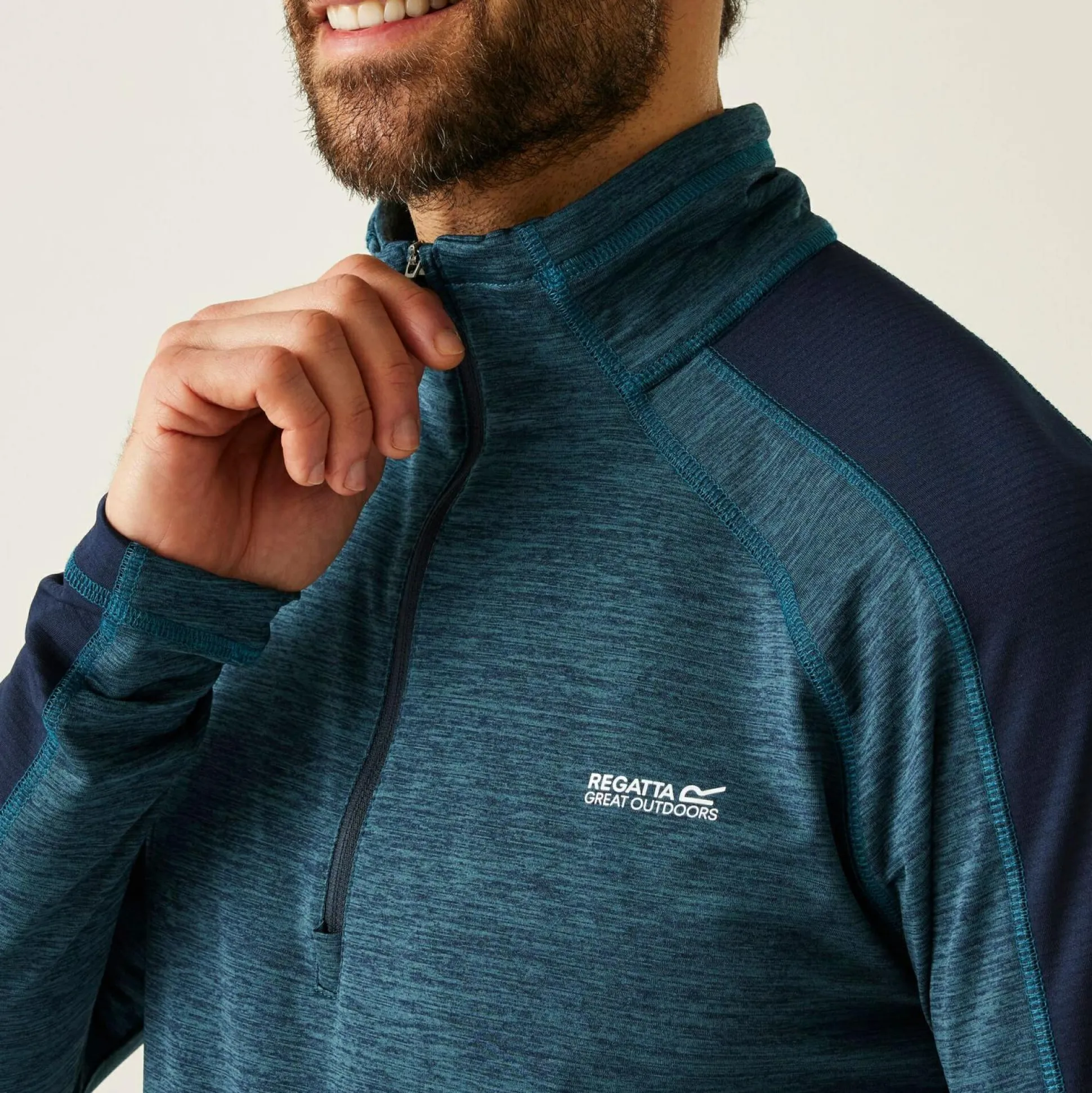 Men's Hepley Half Zip Fleece | Navy Blue