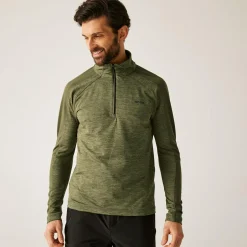 Men's Hepley Half Zip Fleece | Green