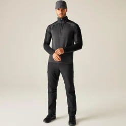 Men's Hepley Half Zip Fleece | Black