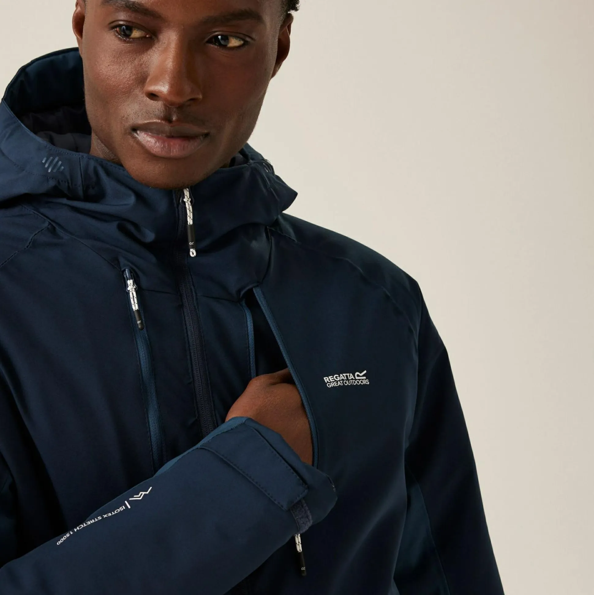 Men's Highton Stretch Padded Jacket III | Navy Moonlight Denim