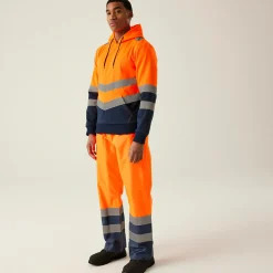 Men's Hi-Vis Overhead Hoodie | Orange
