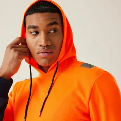 Men's Hi-Vis Overhead Hoodie | Orange