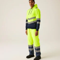 Men's Hi-Vis Overhead Hoodie | Yellow