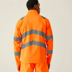 Men's Hi-Vis Pro Contract Ablaze 2 Layer Softshell Jacket | Orange