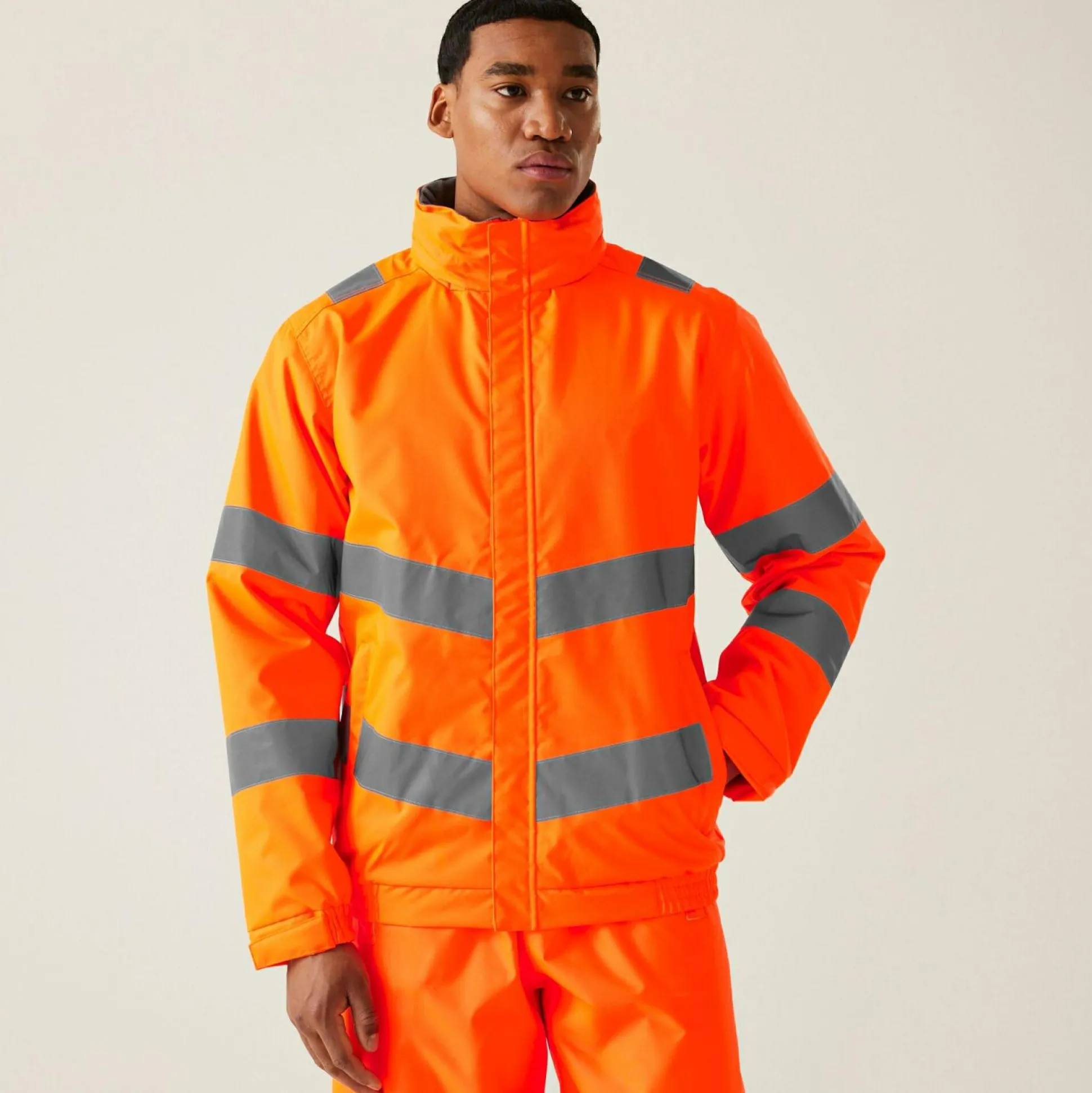 Men's Hi-Vis Pro Contract Dover Jacket | Orange