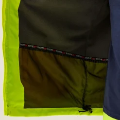 Men's Hi-Vis Waterproof Reflective Hooded Jacket | Yellow Grey