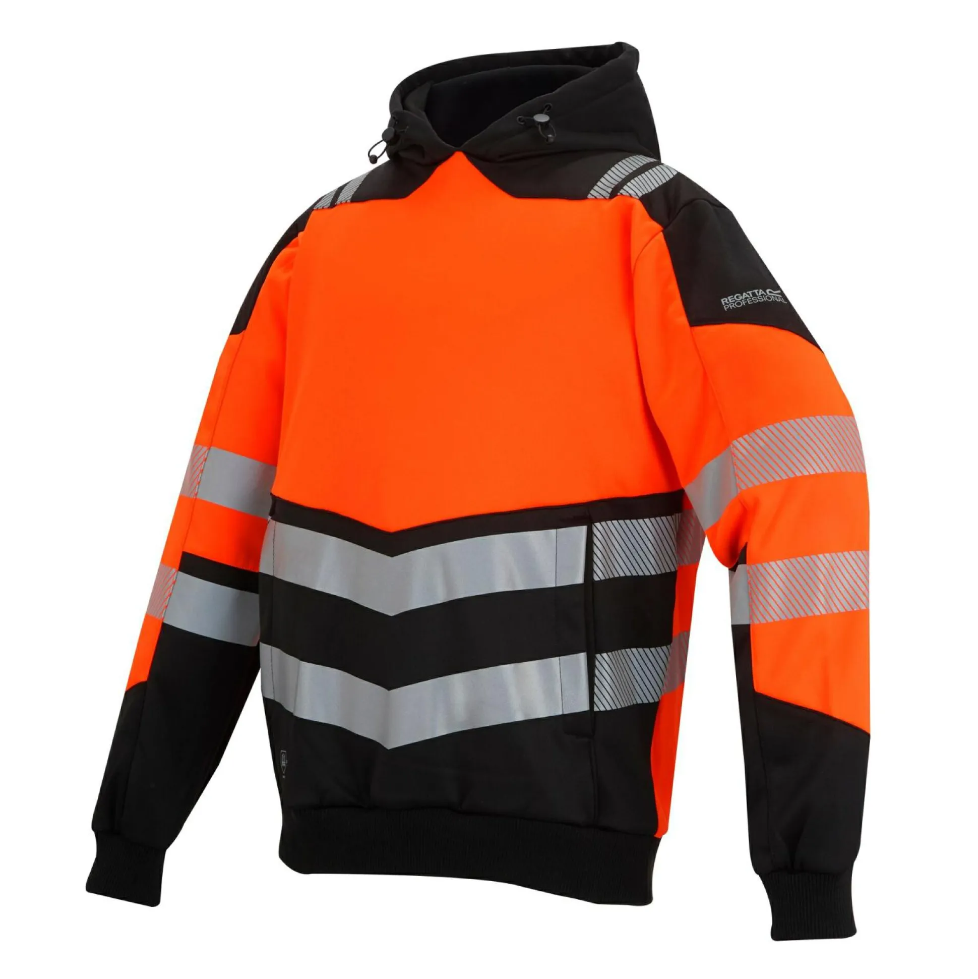 Men's Hi-Vis X Pro Hoodie - Class 2 | Black Orange