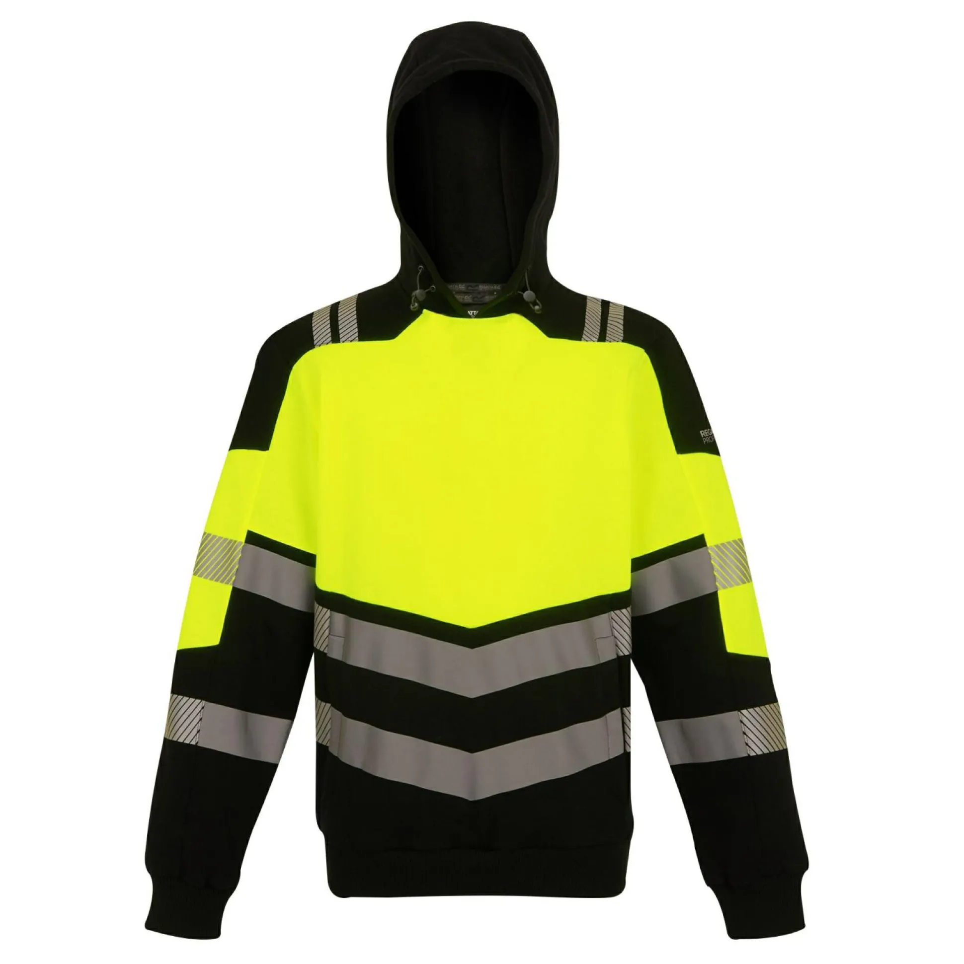 Men's Hi-Vis X Pro Hoodie - Class 2 | Black Yellow