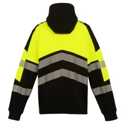 Men's Hi-Vis X Pro Hoodie - Class 2 | Black Yellow