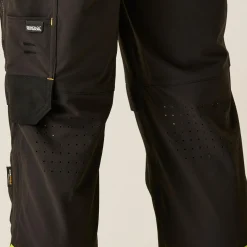 Men's Hi-Vis X-Pro Stretch Holster Trousers - Class 1 | Black Yellow