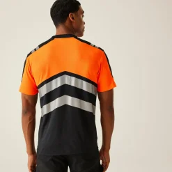 Men's Hi-Vis X-Pro T-shirt - Class 1 | Black Orange