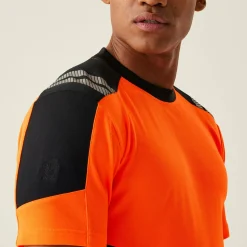 Men's Hi-Vis X-Pro T-shirt - Class 1 | Black Orange