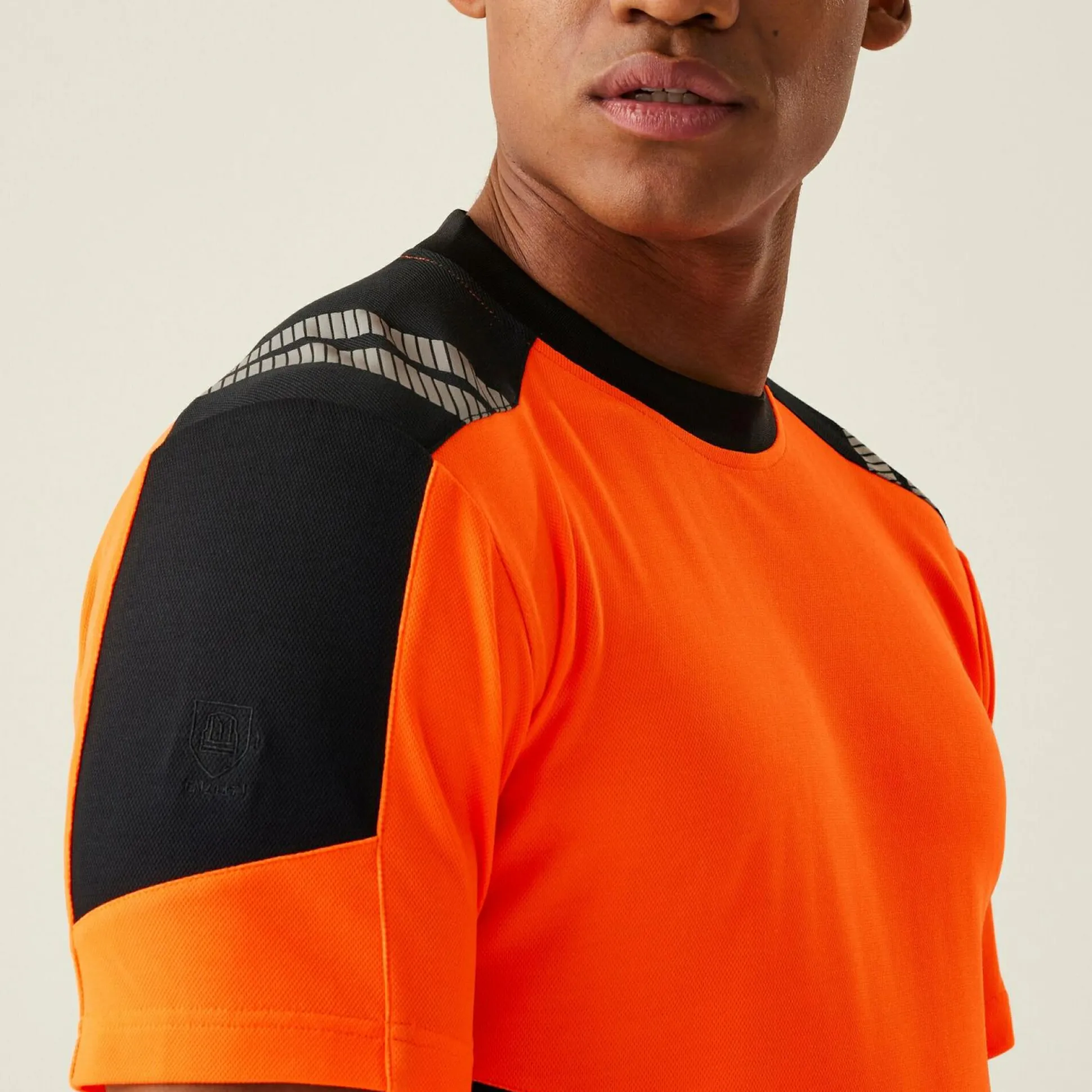 Men's Hi-Vis X-Pro T-shirt - Class 1 | Black Orange
