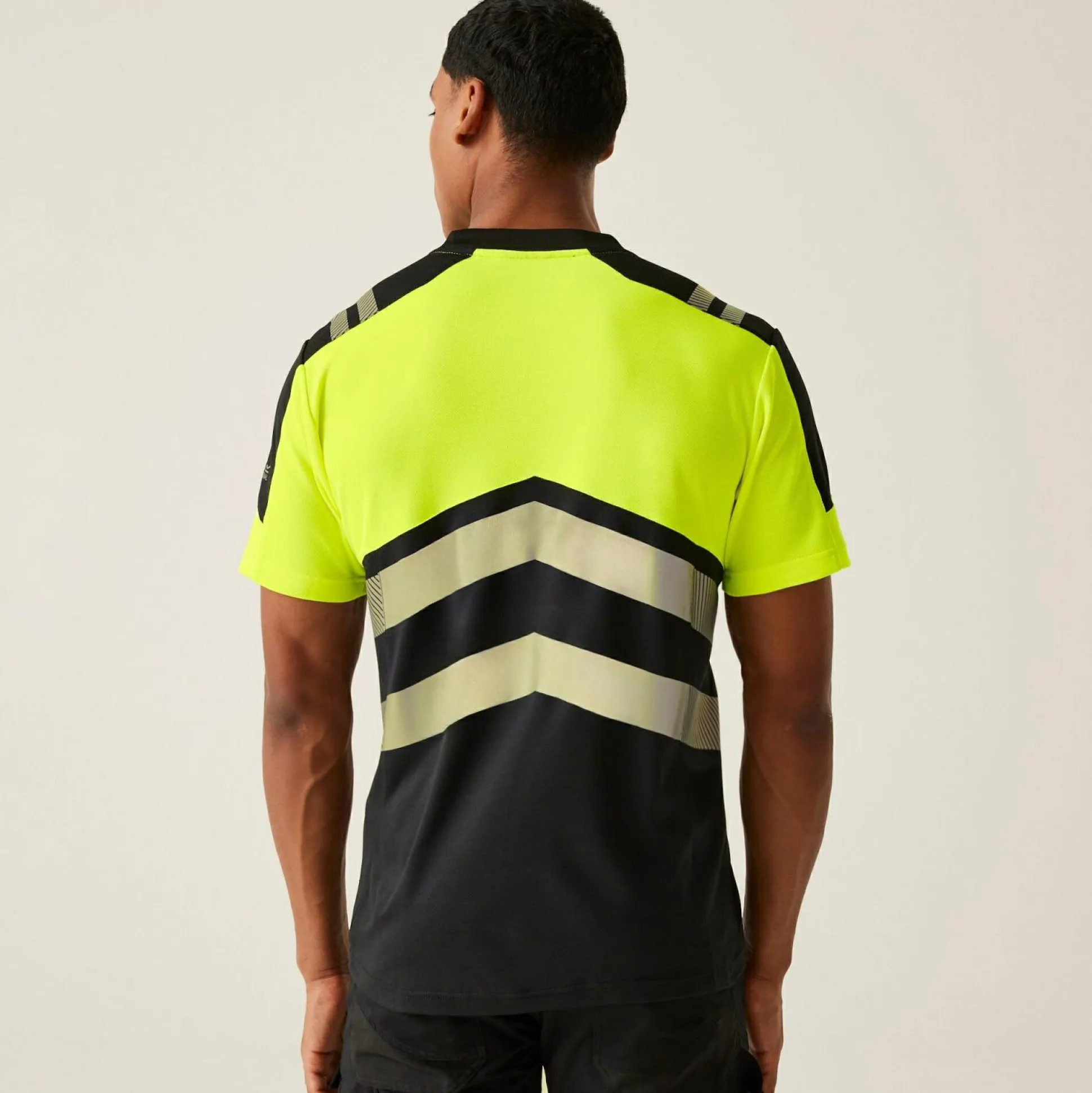 Men's Hi-Vis X-Pro T-shirt - Class 1 | Black Yellow