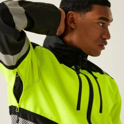 Men's Hi-VIS X-PRO Waterproof Shell Jacket - Class 2 | Black Yellow