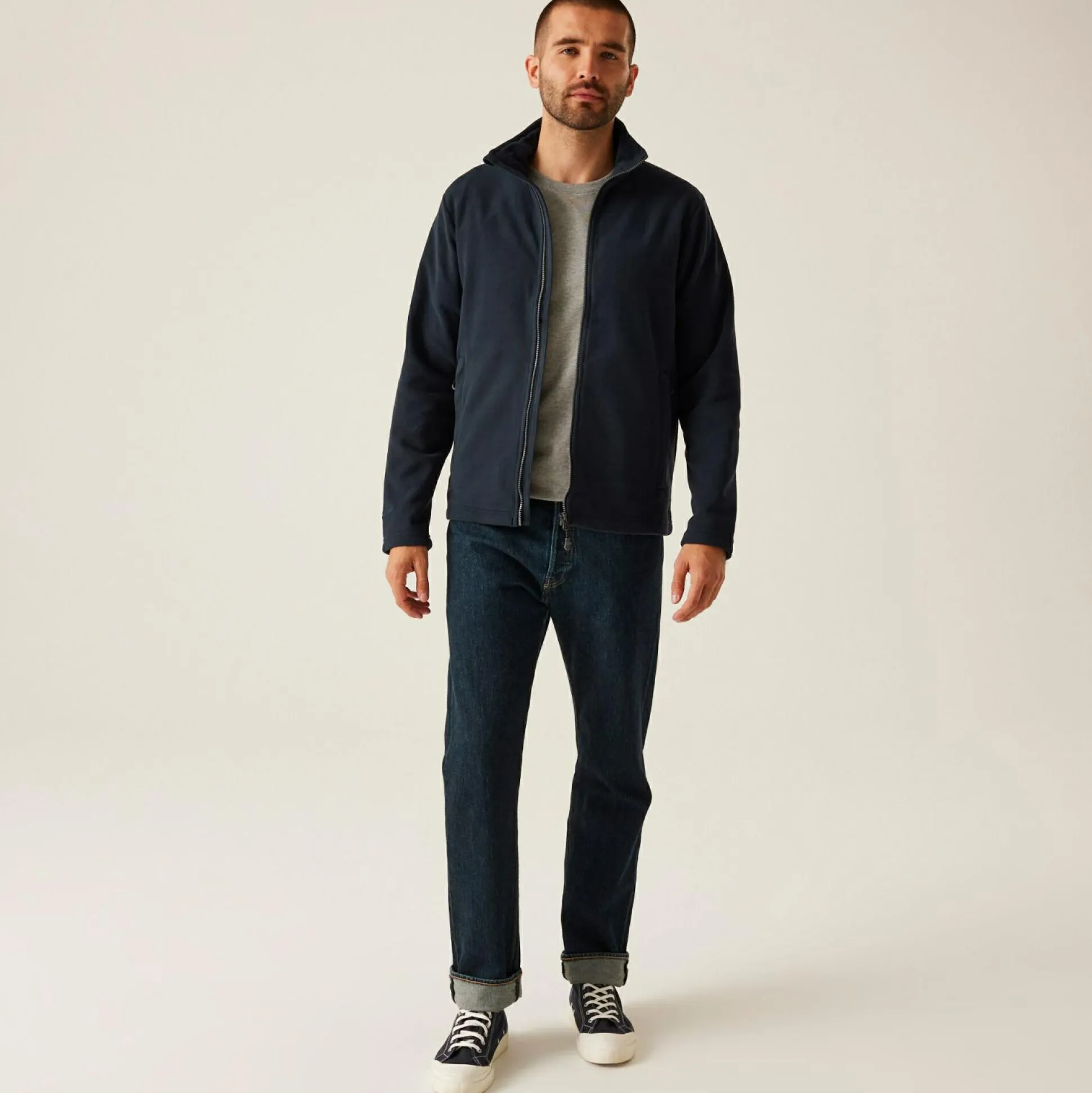 Men's H/M Full Zip Microfleece | Navy