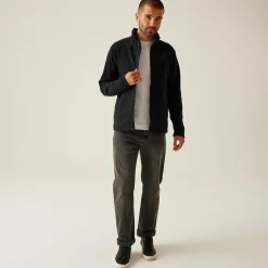 Men's H/M Full Zip Microfleece | Black