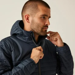 Men's H/M Insulated Hooded Jacket | Navy