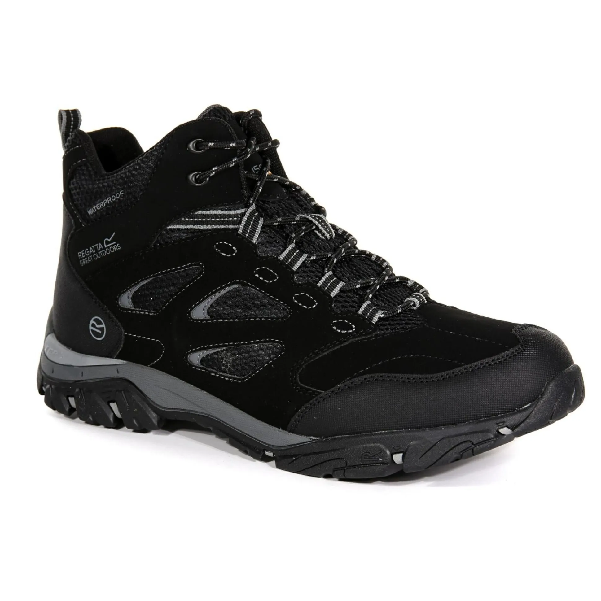 Men's Holcombe Waterproof Mid Walking Boots | Black Granite