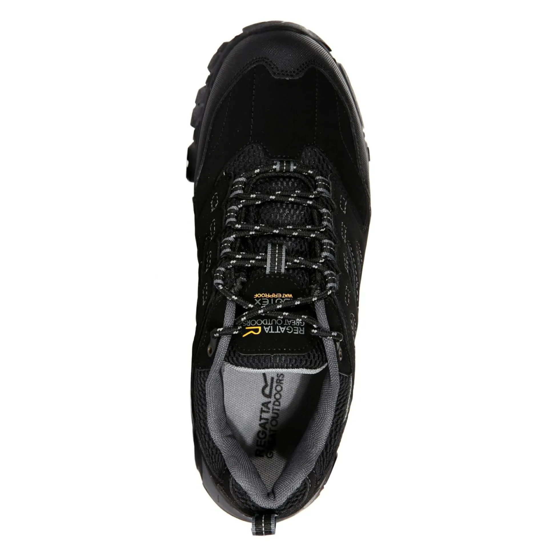 Men's Holcombe Waterproof Low Walking Shoes | Black Granite