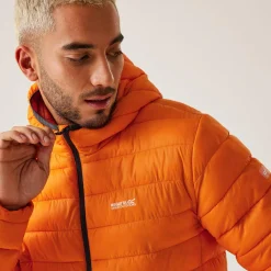 Men's Hooded Marizion Padded Jacket | Orange Pepper
