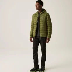 Men's Hooded Marizion Padded Jacket | Nephrite Green Black